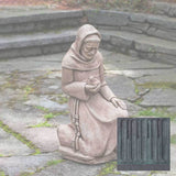 Campania Kneeling St. Francis w/ Bird Garden Statue - R-116