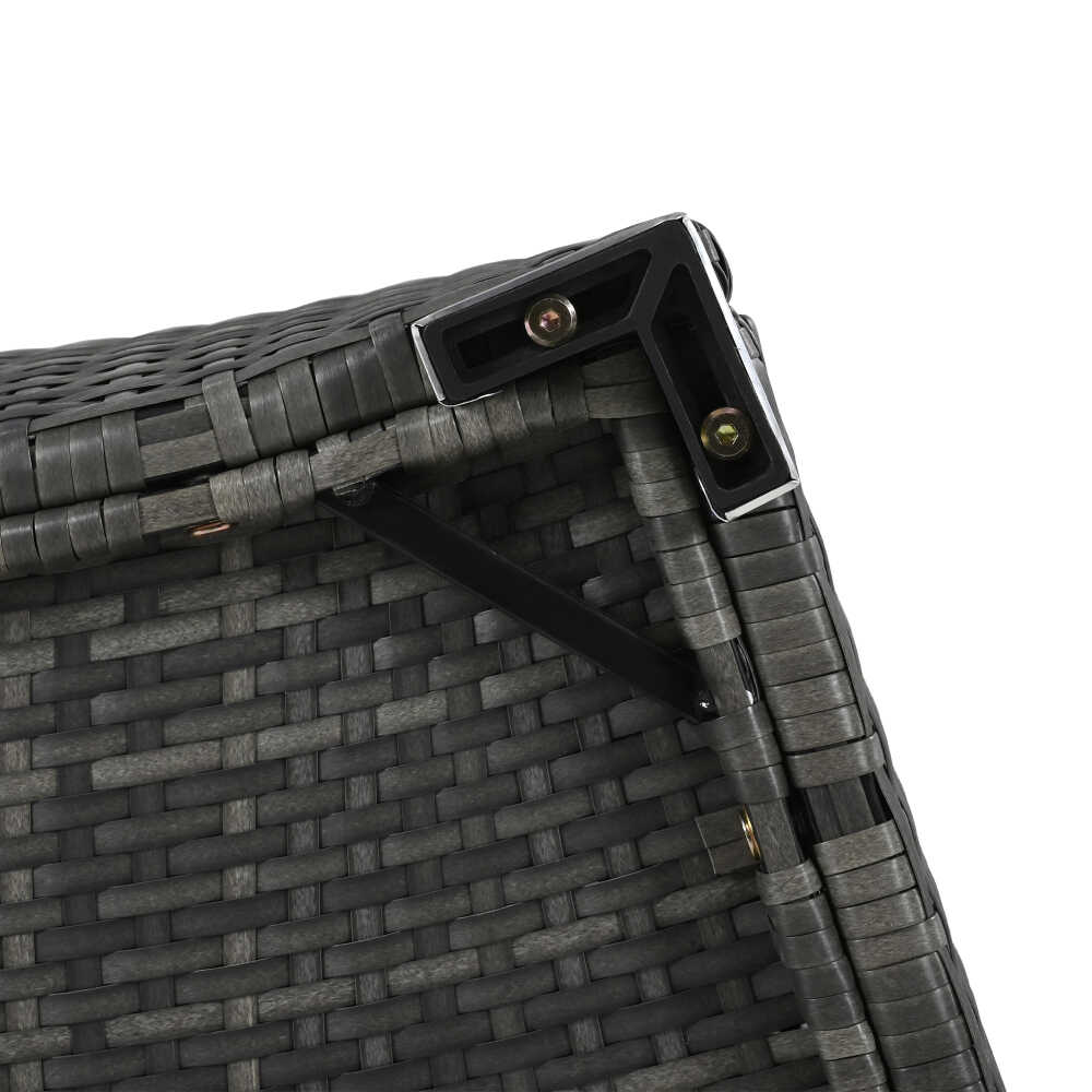 Large Premium Rattan Wicker Circular Patio Sofa Set With Tempered Glass Coffee Table And 6 Pillows