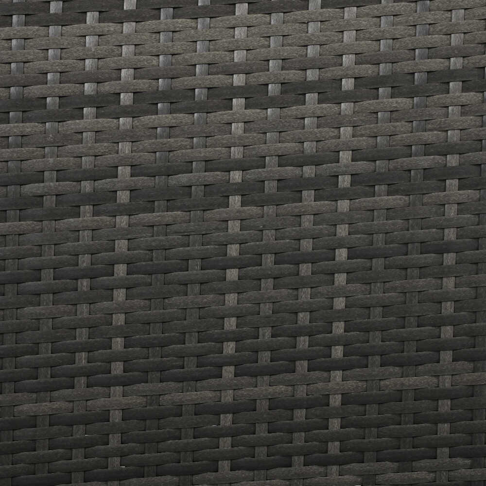 Large Premium Rattan Wicker Circular Patio Sofa Set With Tempered Glass Coffee Table And 6 Pillows