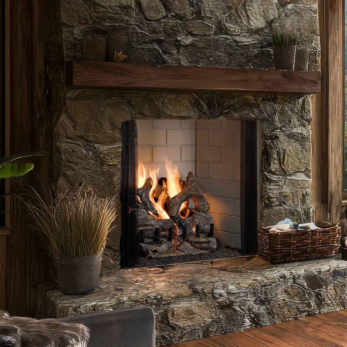 Majestic 50" Ashland Radiant Wood Burning Fireplace