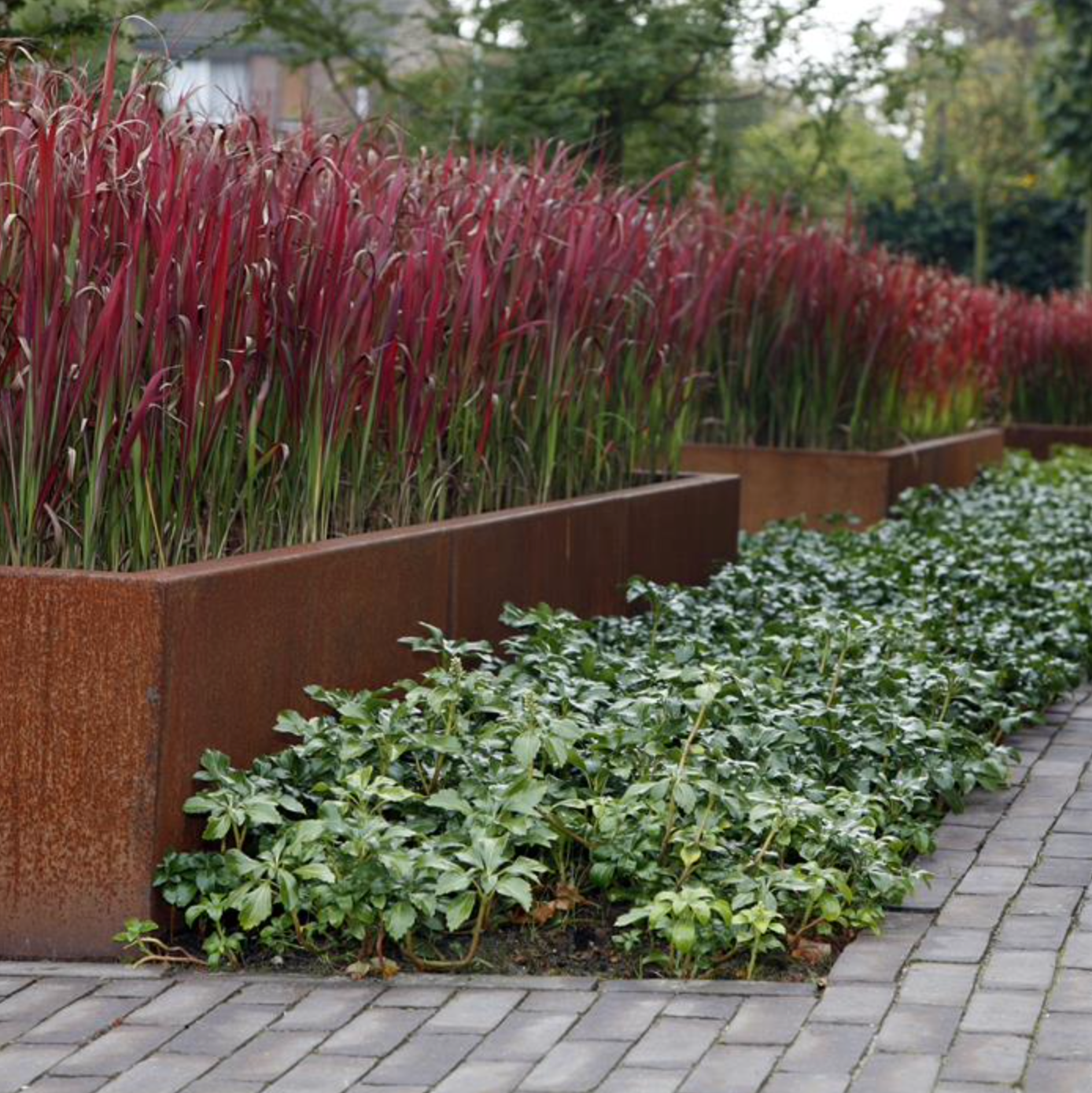 Adezz Corten Retaining Wall 400 Curved