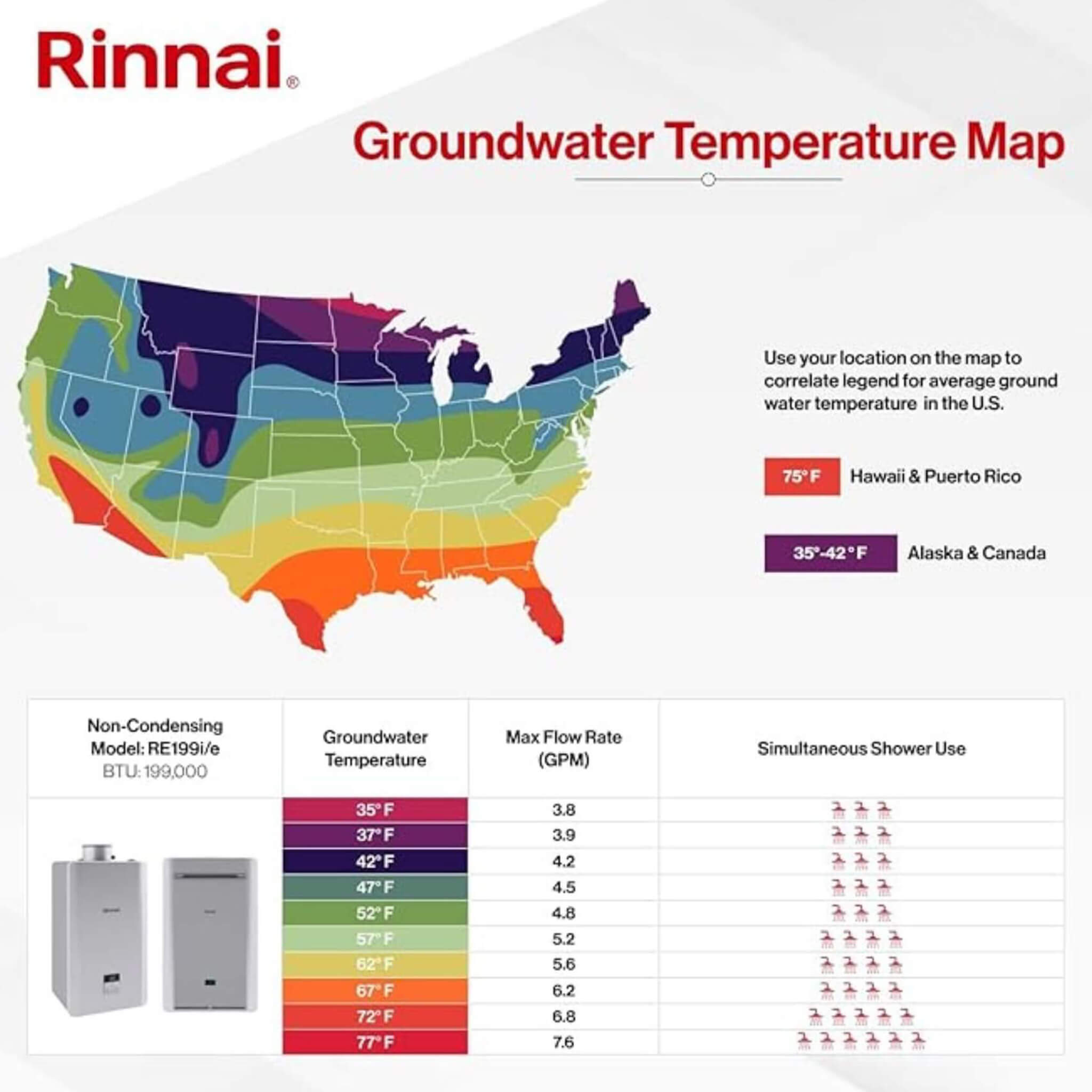Rinnai 6.6 GPM 160K BTU Non-Condensing Liquid Propane Tankless Water Heater [351-RE160EP]