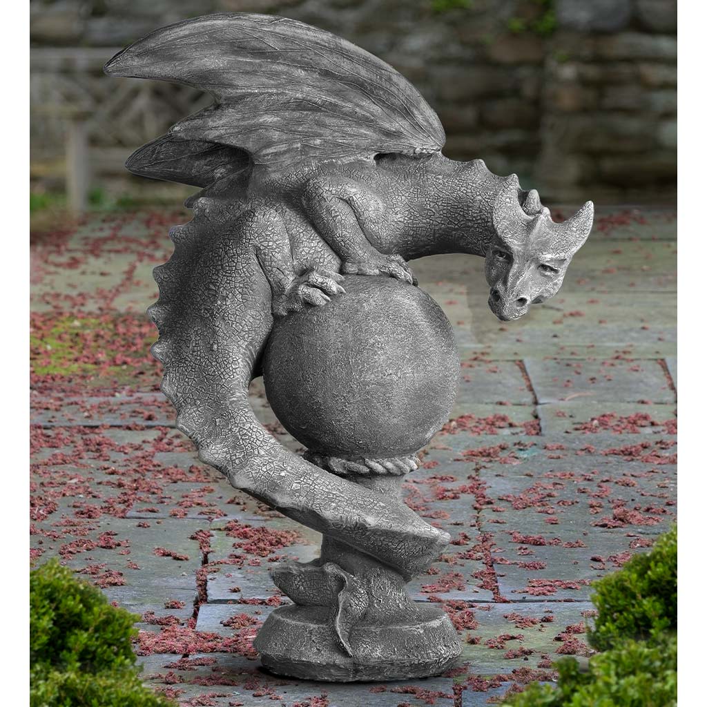 Campania Sentry Dragon Garden Statue - S-538