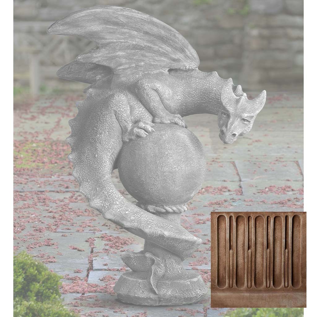 Campania Sentry Dragon Garden Statue - S-538
