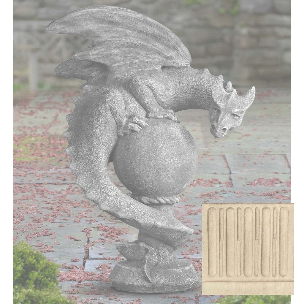 Campania Sentry Dragon Garden Statue - S-538