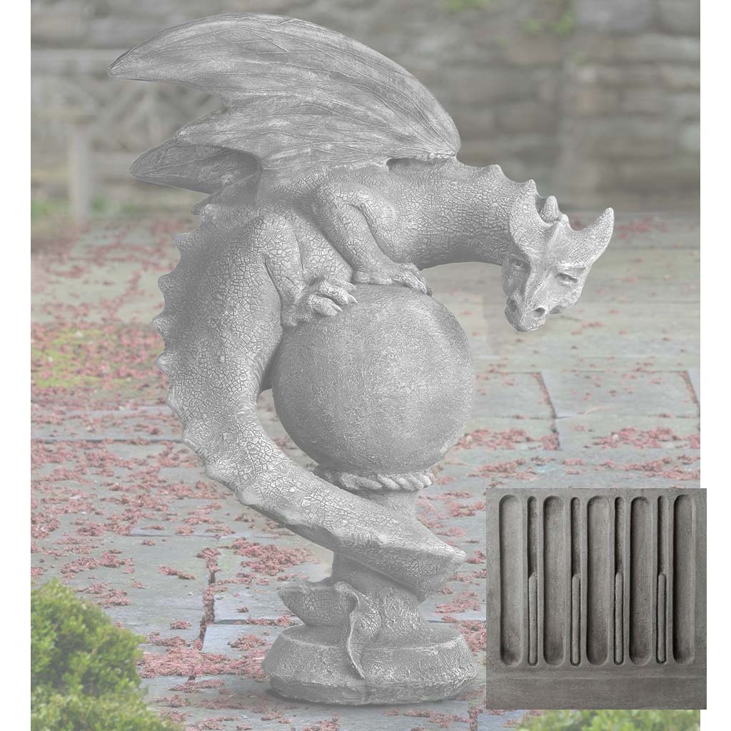 Campania Sentry Dragon Garden Statue - S-538