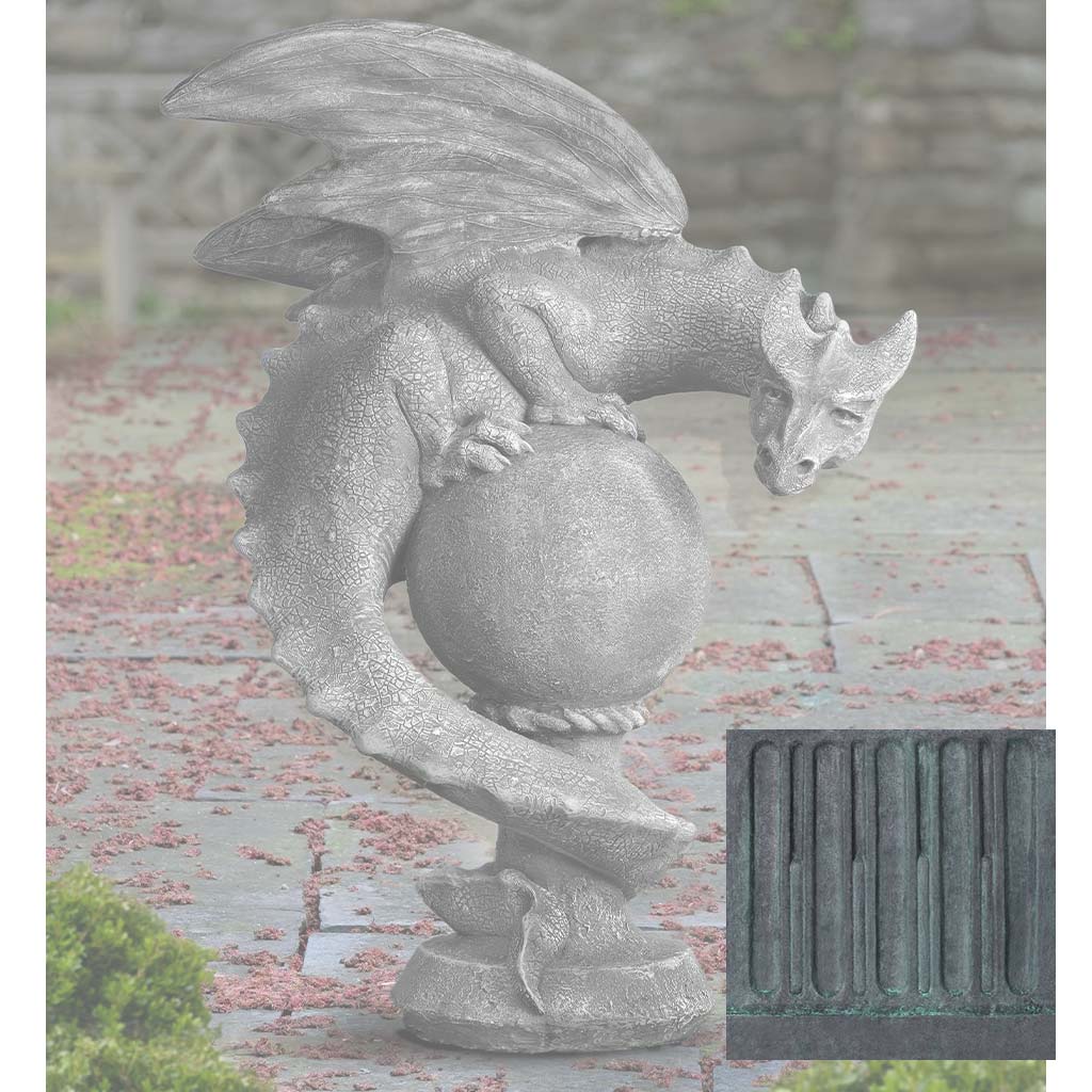 Campania Sentry Dragon Garden Statue - S-538