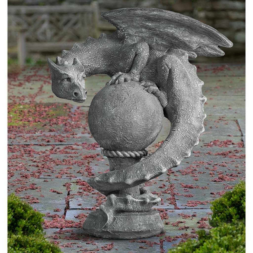 Campania Sentry Dragon Garden Statue - S-538
