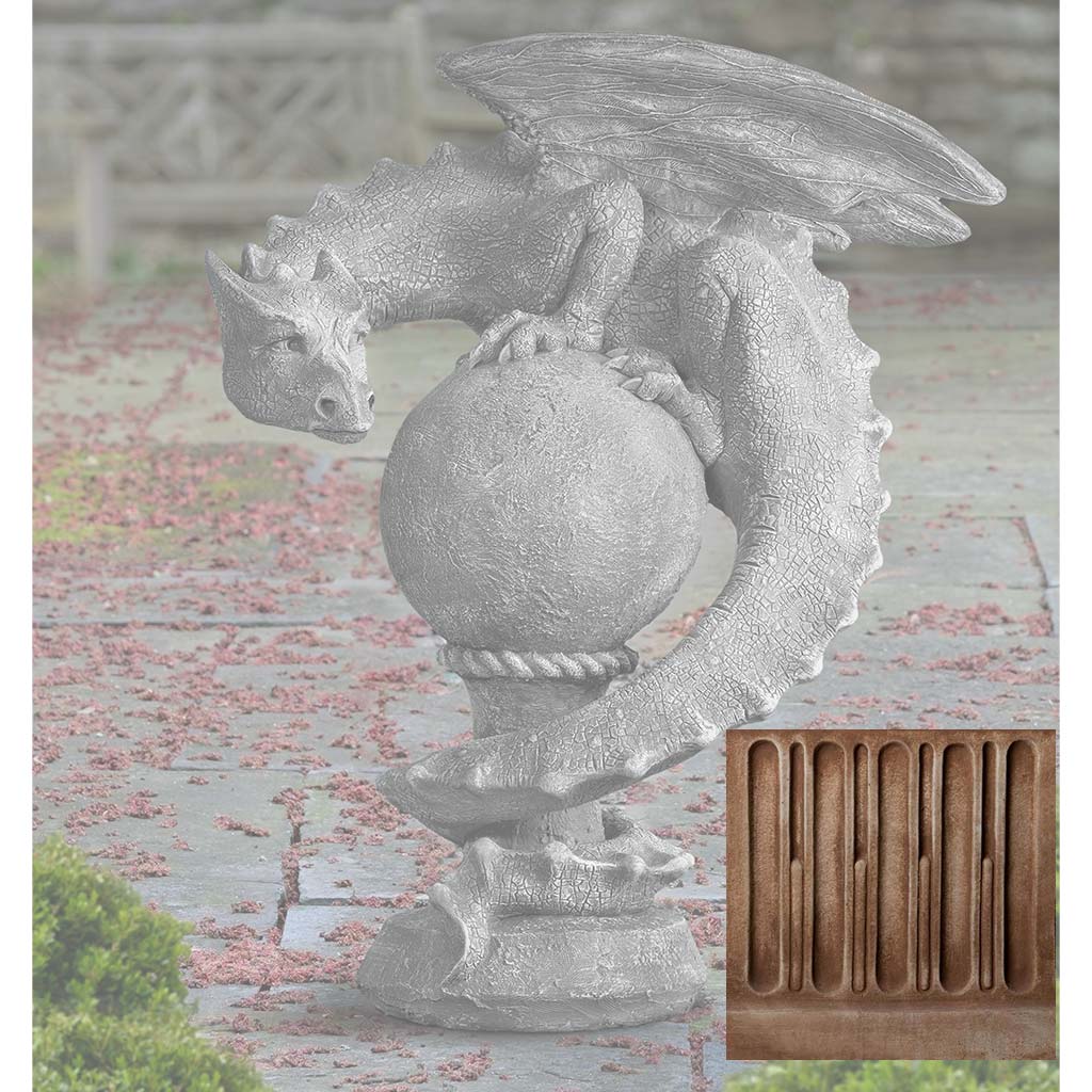 Campania Sentry Dragon Garden Statue - S-538