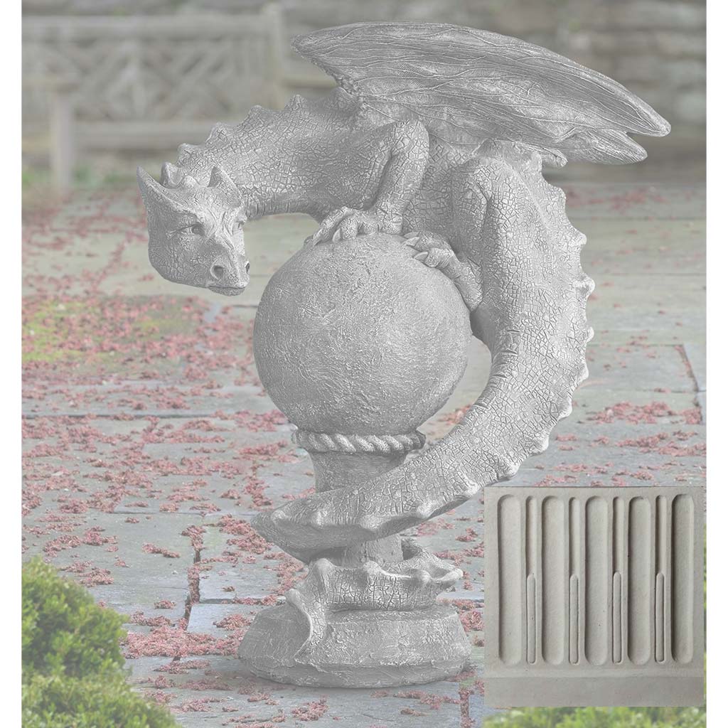 Campania Sentry Dragon Garden Statue - S-538