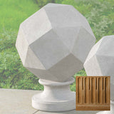 Campania Polyhedron Finial, Large Garden Statue - S-543