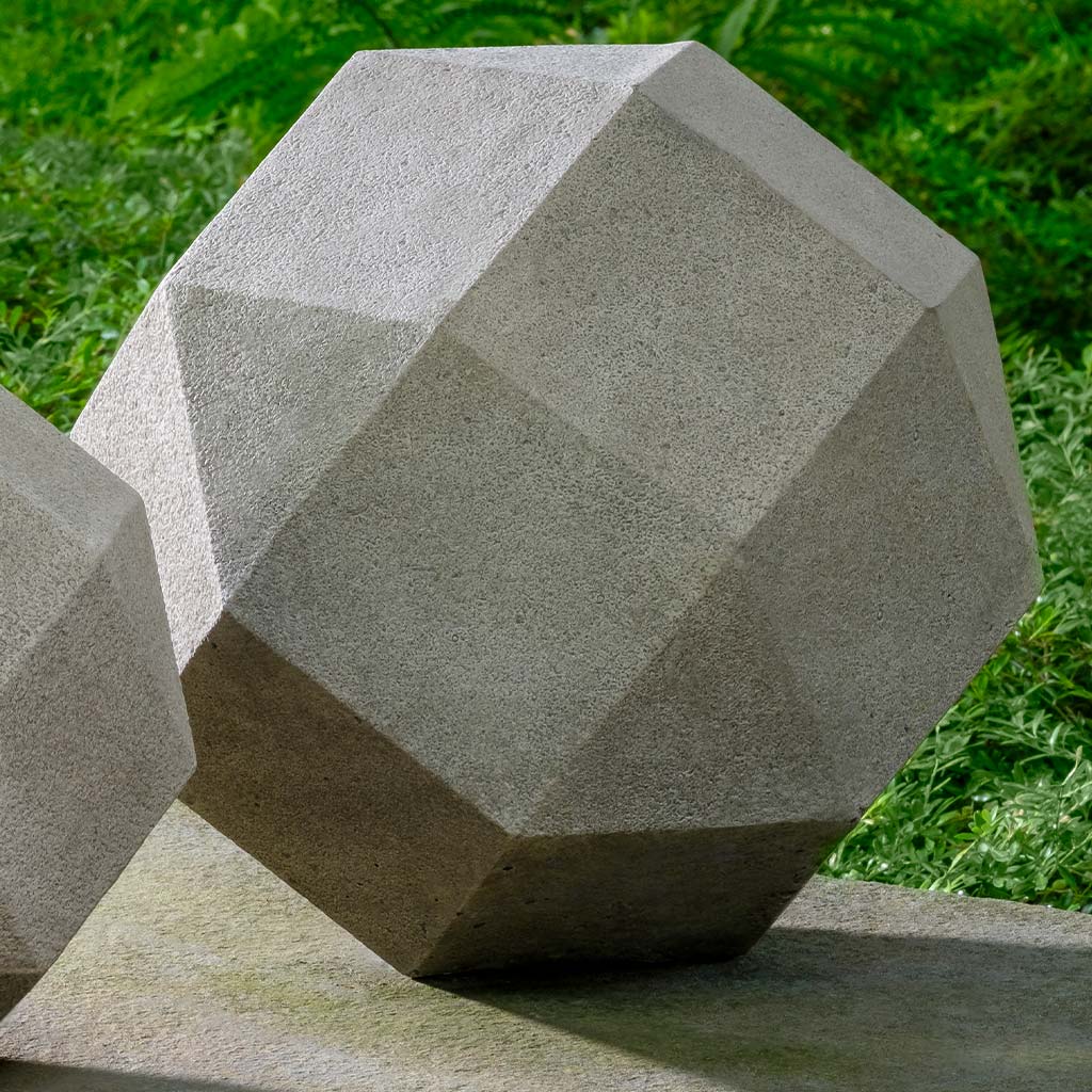 Campania Polyhedron, 12.5 Inch Garden Statue - S-544