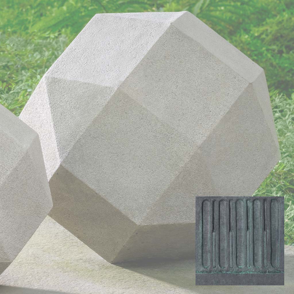 Campania Polyhedron, 12.5 Inch Garden Statue - S-544