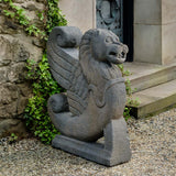 Campania Antique Winged Lion Garden Statue - S-547