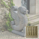 Campania Antique Winged Lion Garden Statue - S-547