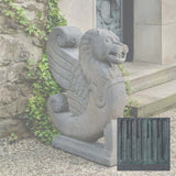 Campania Antique Winged Lion Garden Statue - S-547