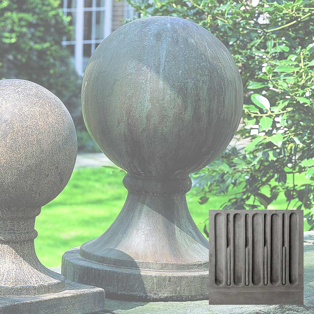 Campania Sphere Round Base, Large Garden Statue - S-204