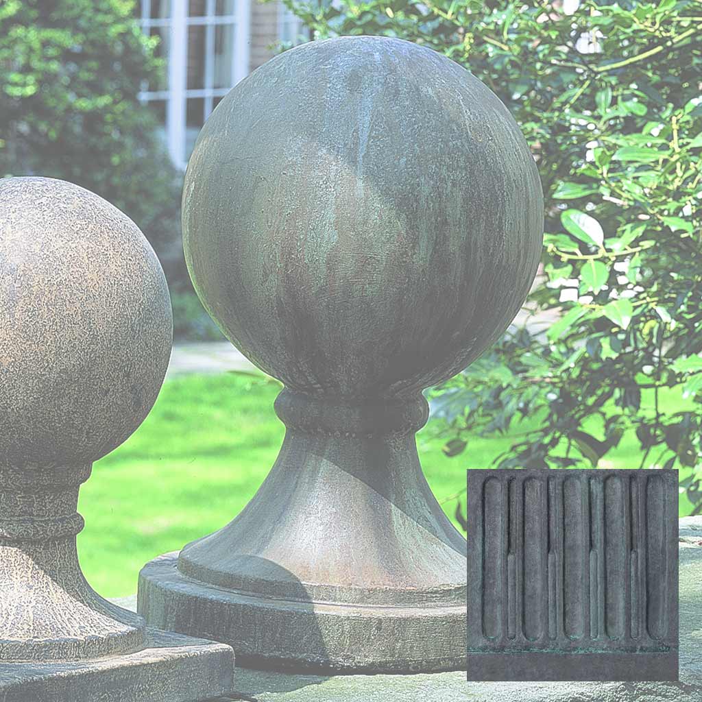 Campania Sphere Round Base, Large Garden Statue - S-204