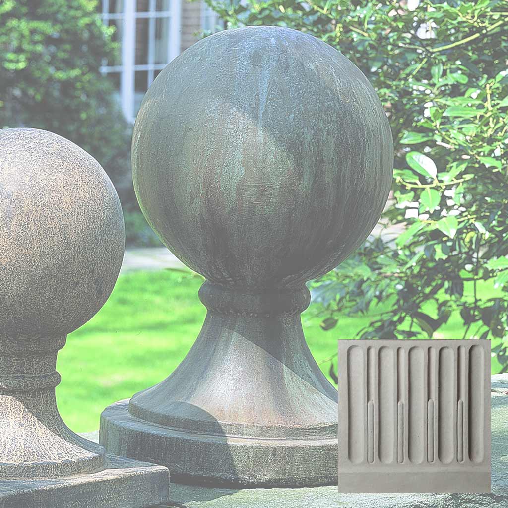 Campania Sphere Round Base, Large Garden Statue - S-204