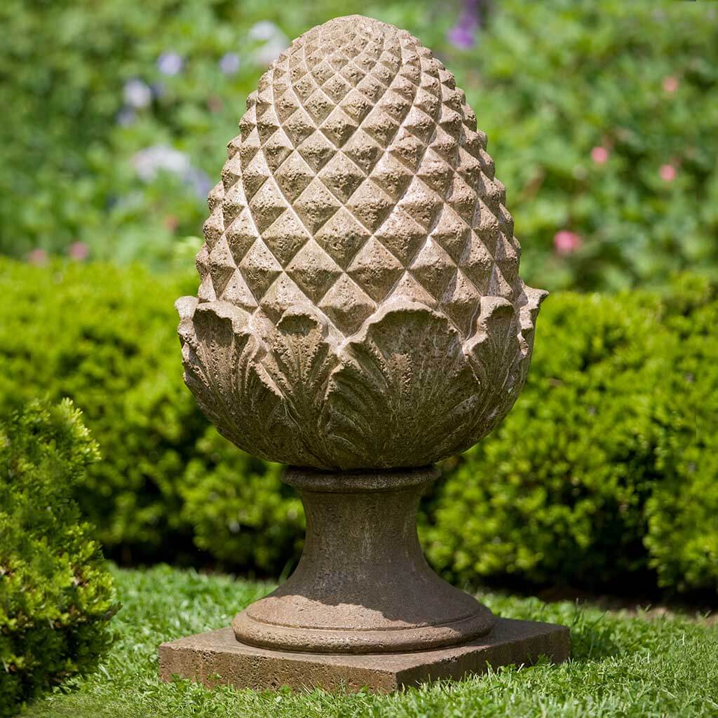 Campania Williamsburg Grand Pinecone Garden Statue - S-303