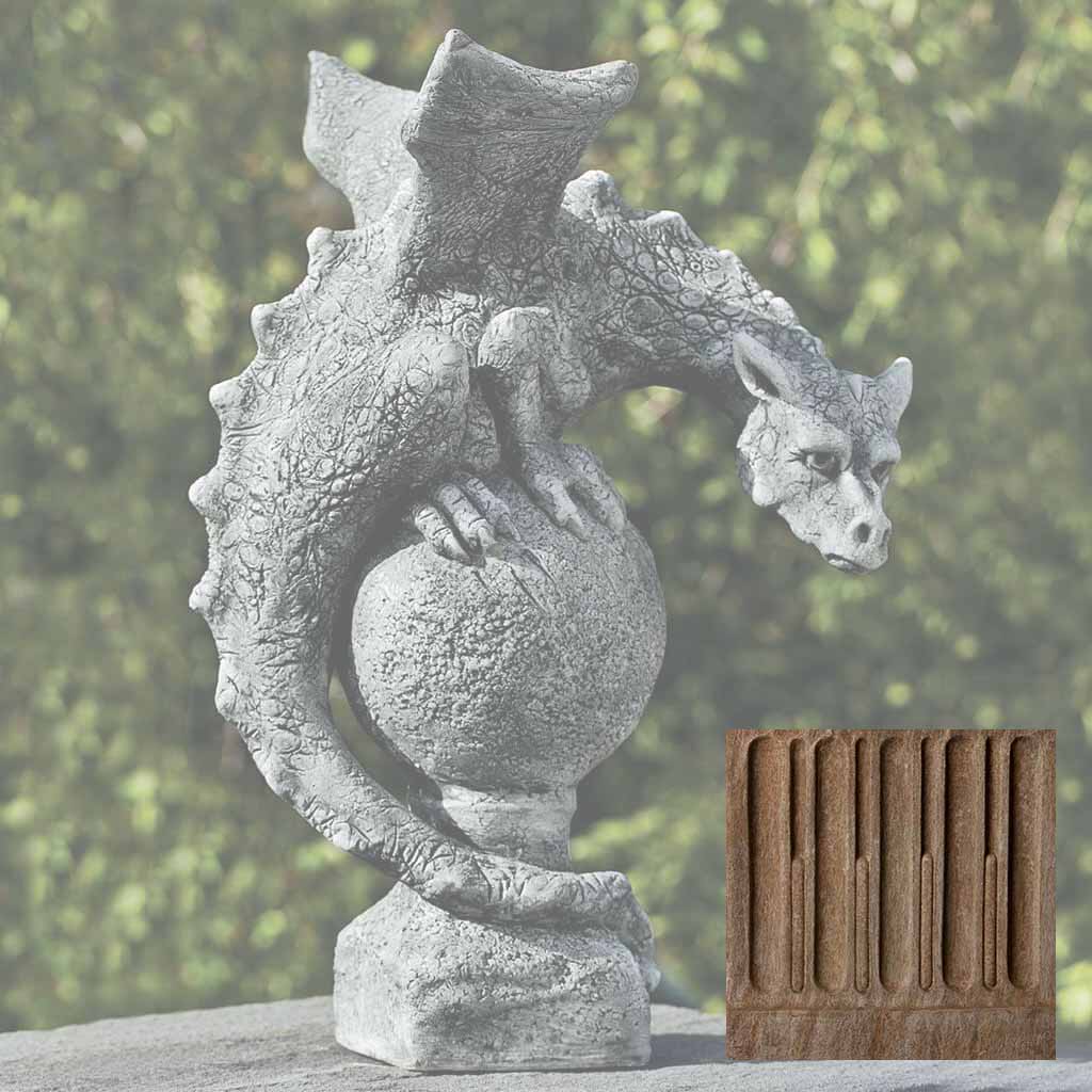 Campania Fiona Winged Dragon Garden Statue - S-462