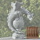 Campania Fiona Winged Dragon Garden Statue - S-462