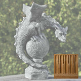 Campania Fiona Winged Dragon Garden Statue - S-462