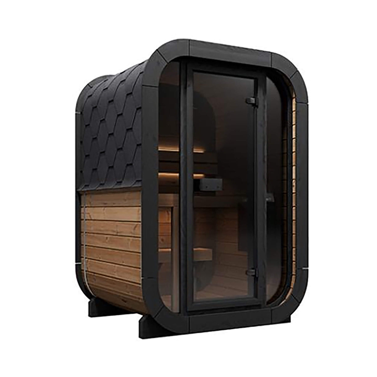 SaunaLife Model CL3G Cube-Series Outdoor 2-Person Home Sauna Kit (SAK23721)
