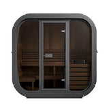 SaunaLife Model CL5G 4-Person Cube-Series Luxury Wooden Outdoor Home Sauna Kit [SL-MODELCL5G] (SAK91835)