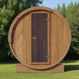 SaunaLife Model E6 Ergo Series 3-Person Thermo-Spruce Backyard Sauna Barrel [SL-MODELE6] (SAK38572)