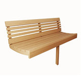 SaunaLife Model E7G Ergo Series 4-Person Outdoor Sauna Barrel With Glass Front [SL-MODELE7G] (SAK81934)