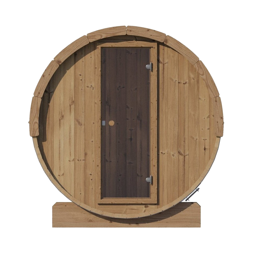 SaunaLife Model E8 Ergo Series 6-Person Outdoor Thermo-Spruce Sauna Barrel [SL-MODELE8] (SAK31809)