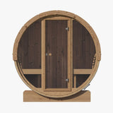 SaunaLife Model E8G Ergo Series 6-Person Outdoor Sauna Barrel With Tempered Glass Front [SL-MODELE8G] (SAK92814)