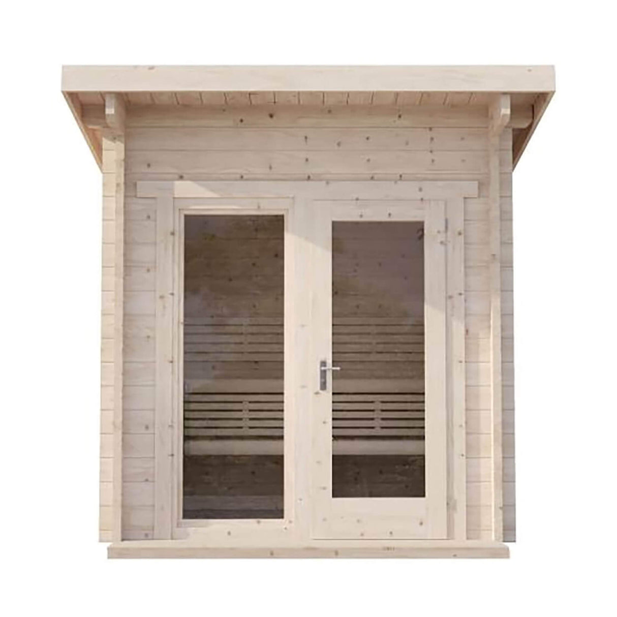 SaunaLife Model G4 6-Person Garden-Series Luxury Wooden Outdoor Home Sauna Kit [SL-MODELG4] (SAK92514)