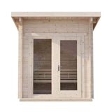 SaunaLife Model G4 6-Person Garden-Series Luxury Wooden Outdoor Home Sauna Kit [SL-MODELG4] (SAK92514)