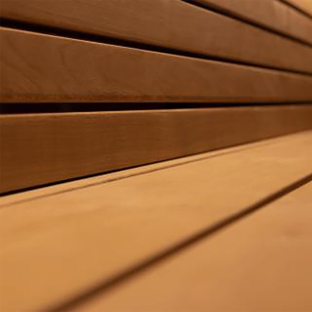 SaunaLife Model G7 6-Person Pre-Assembled Luxury Outdoor Home Sauna With Thermo-Pine Exterior Cladding [SL-MODELG7] (SAK57193)