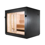 SaunaLife Model G7 6-Person Pre-Assembled Luxury Outdoor Home Sauna With Thermo-Pine Exterior Cladding [SL-MODELG7] (SAK57193)