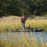 Sea Eagle 385FTA FastTrack 2 Persons Angler Inflatable Hunter Green Fishing Kayak, 12FT [385FTA] (SAK80139)