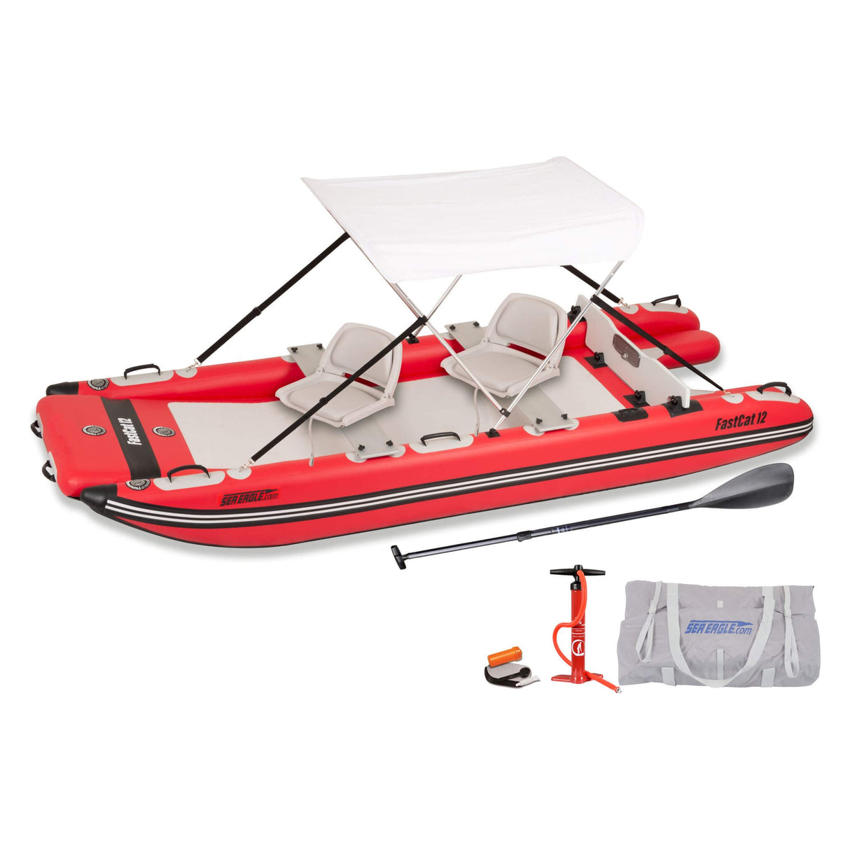Sea Eagle Boats FastCat12™ Catamaran Inflatable Boat, 13FT (SAK29684)
