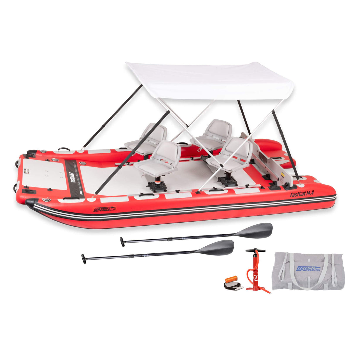 Sea Eagle Boats FastCat14™ Catamaran Inflatable Boat, 14FT (SAK43210)