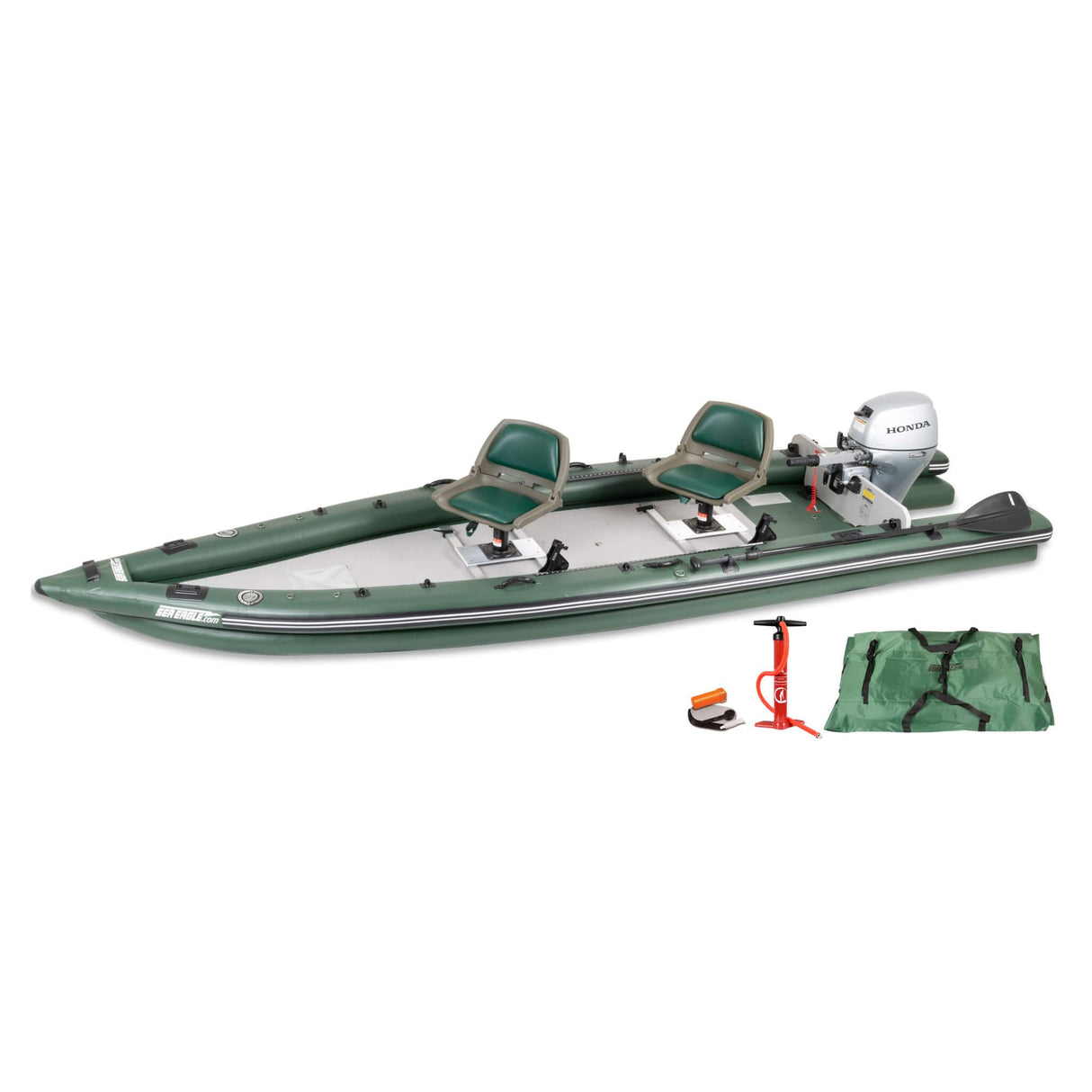 Sea Eagle Boats FSK16K FishSkiff™ Inflatable Fishing Boat, 16FT (SAK57351)