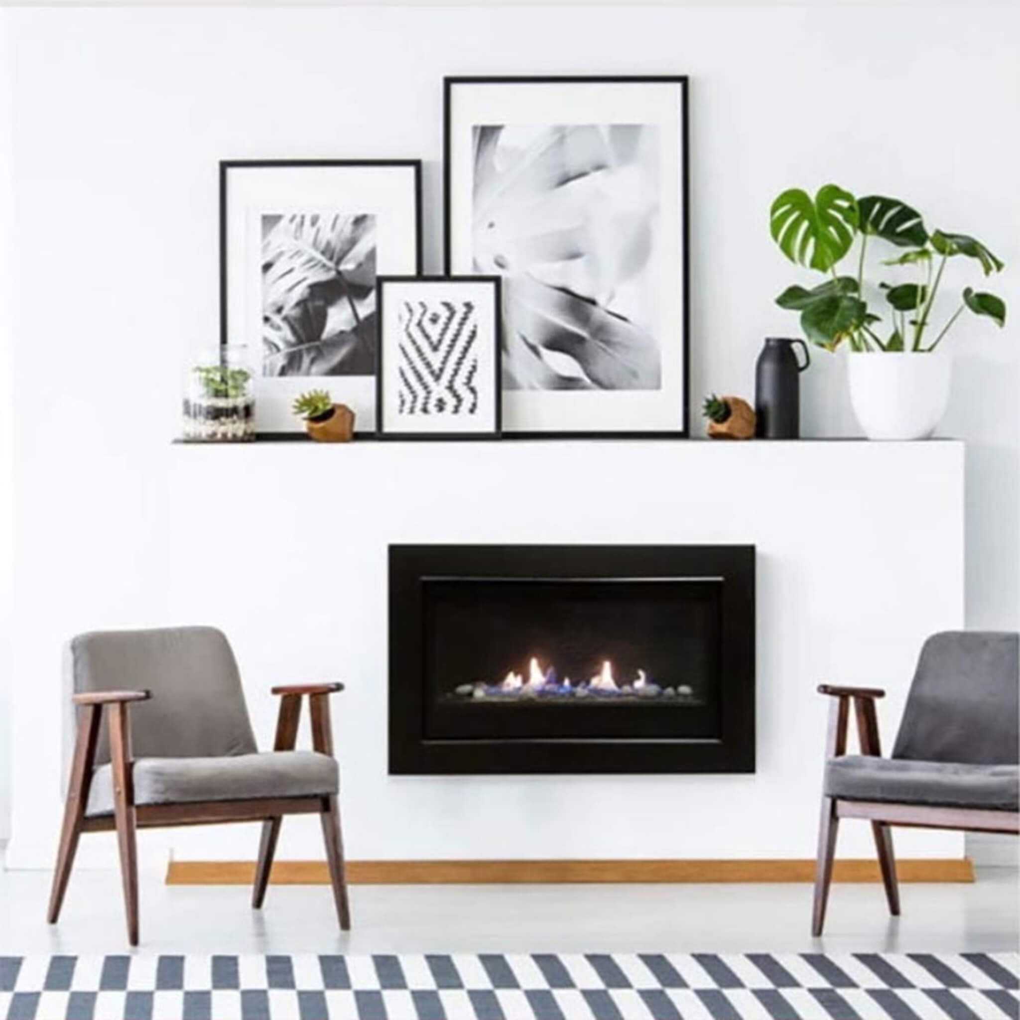 Sierra Flame Boston 36" Gas-Burning Direct Vent Builder's Linear Fireplace [BOSTON-36-NG-EI]