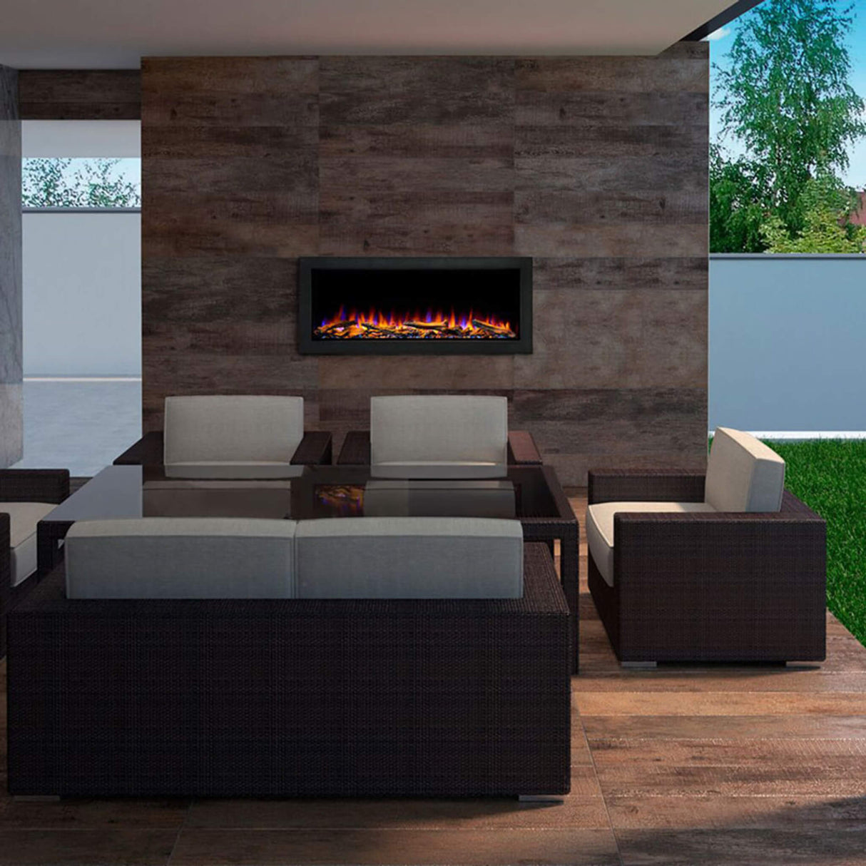 Simplifire Forum Outdoor Electric Fireplace [SF-OD43/55]