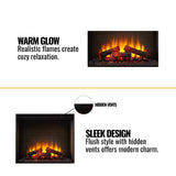 Simplifire Built-In Traditional Electric Fireplace [SF-BI36-EB]