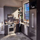 SKS 36" Dual-Fuel Pro Range with Steam-Combi Oven & Griddle, Stainless Steel – SKSDR360GS
