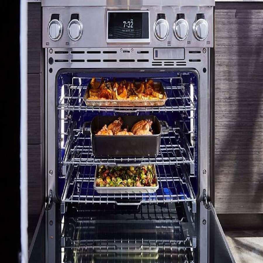 SKS 36" Dual-Fuel Pro Range with Steam-Combi Oven & Griddle, Stainless Steel – SKSDR360GS
