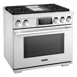 SKS 36" Dual-Fuel Pro Range with Steam-Combi Oven & Griddle, Stainless Steel – SKSDR360GS