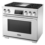 SKS 36" Dual-Fuel Pro Range with Steam-Combi Oven & Griddle, Stainless Steel – SKSDR360GS