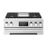 SKS 36" Dual-Fuel Pro Range with Steam-Combi Oven & Griddle, Stainless Steel – SKSDR360GS