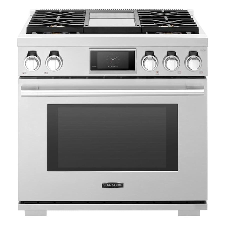 SKS 36" Dual-Fuel Pro Range with Steam-Combi Oven & Griddle, Stainless Steel – SKSDR360GS